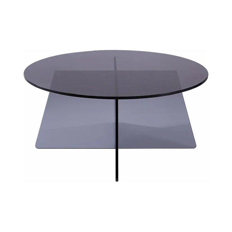 Antrasit Cam Orta Sehpa 90x90 cm - 102609