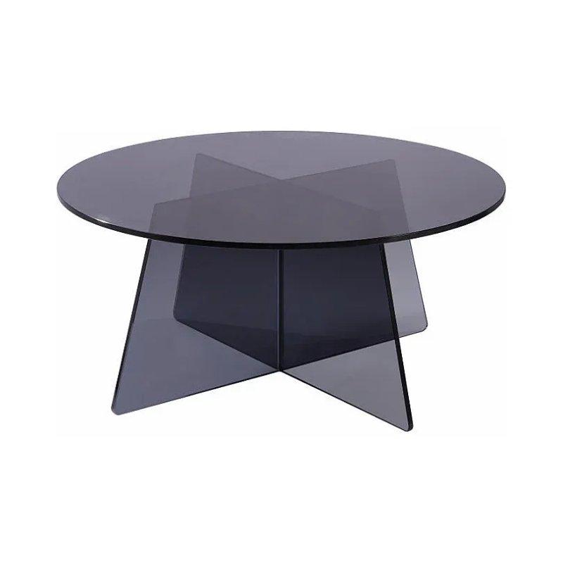 Antrasit Cam Orta Sehpa 90x90 cm - 102609