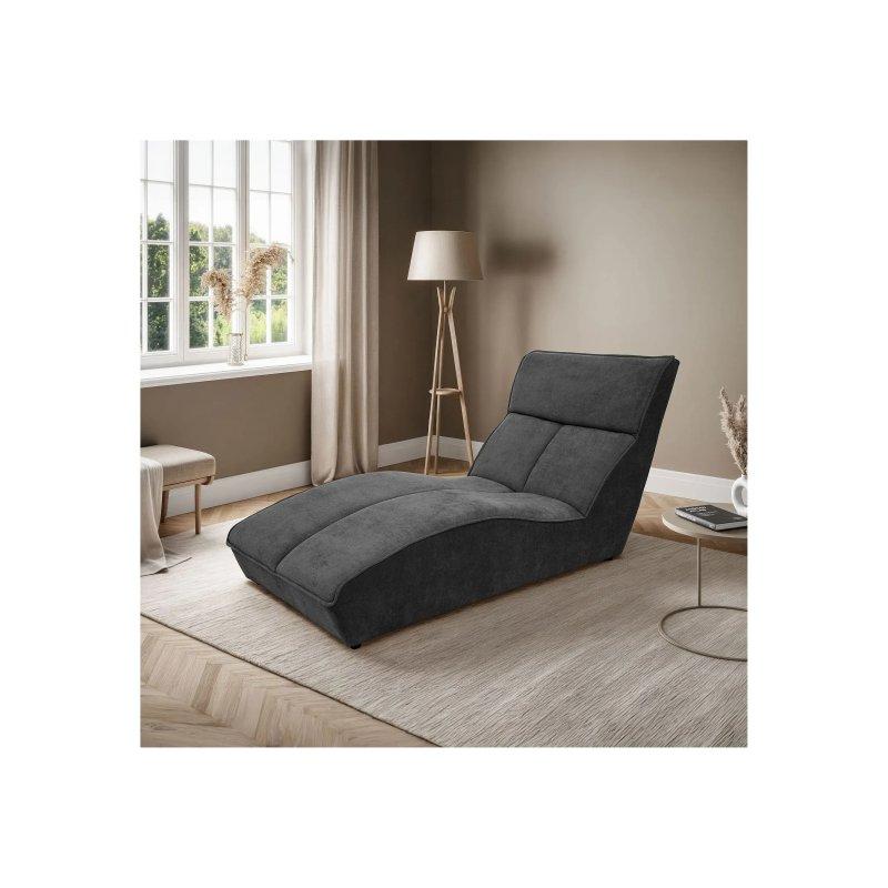 Antrasit Kadife Dinlenme Koltuğu-80x85x170 cm - 109865