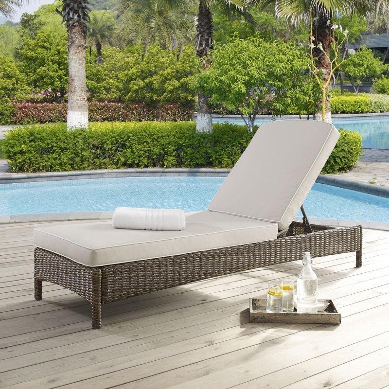 Ayarlanabilir Sırtlı Rattan Dinlenme Koltuğu, Minderli Kahverengi-83 x 61 x 194 cm - 109475