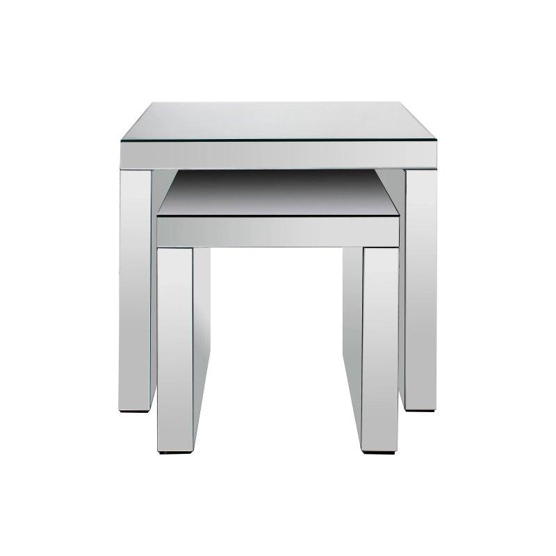 Aynalı MDF Kare Orta Sehpa 30x50 cm İkili Set - 102597