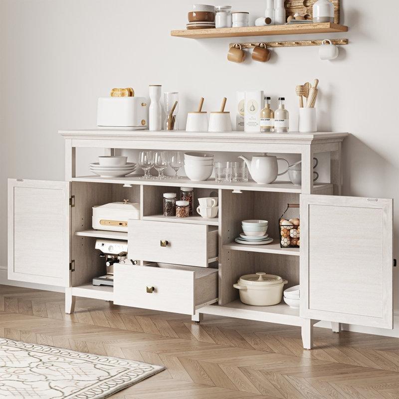 Azarius Bohem Kahve Köşesi Dolapları Hasır Kapılı 134 cm - 99865