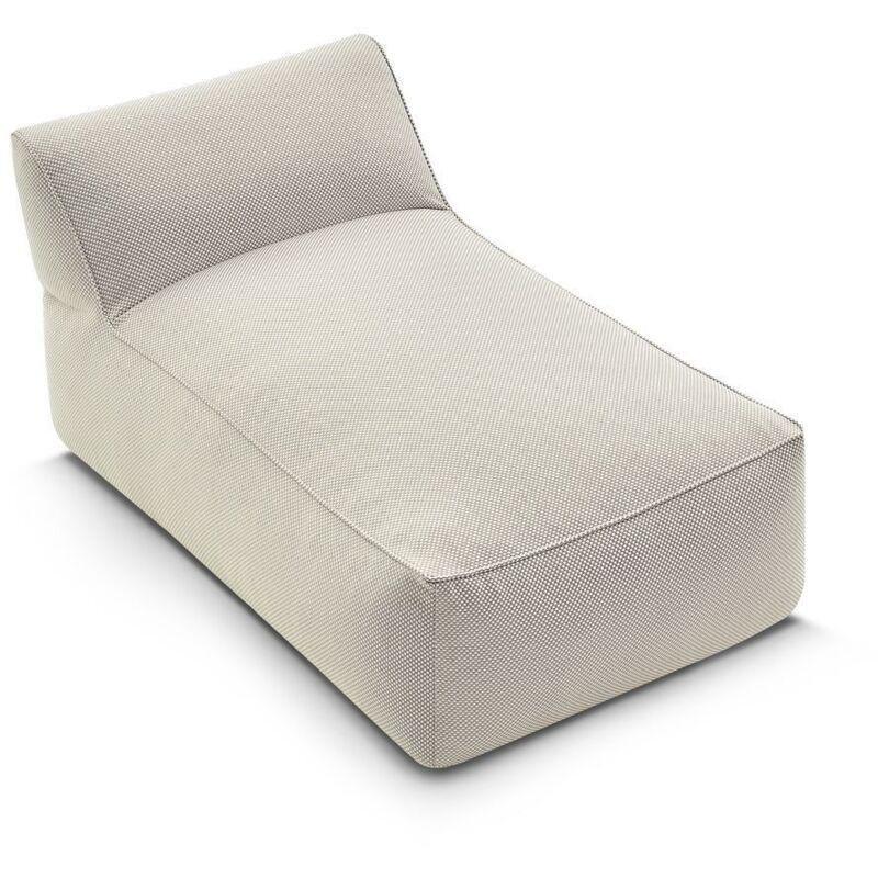 Bahçe İçin Modüler Bej Uzanma Dinlenme Koltuğu 80 x 135 x 75 cm Kol Dayamasız - 109030