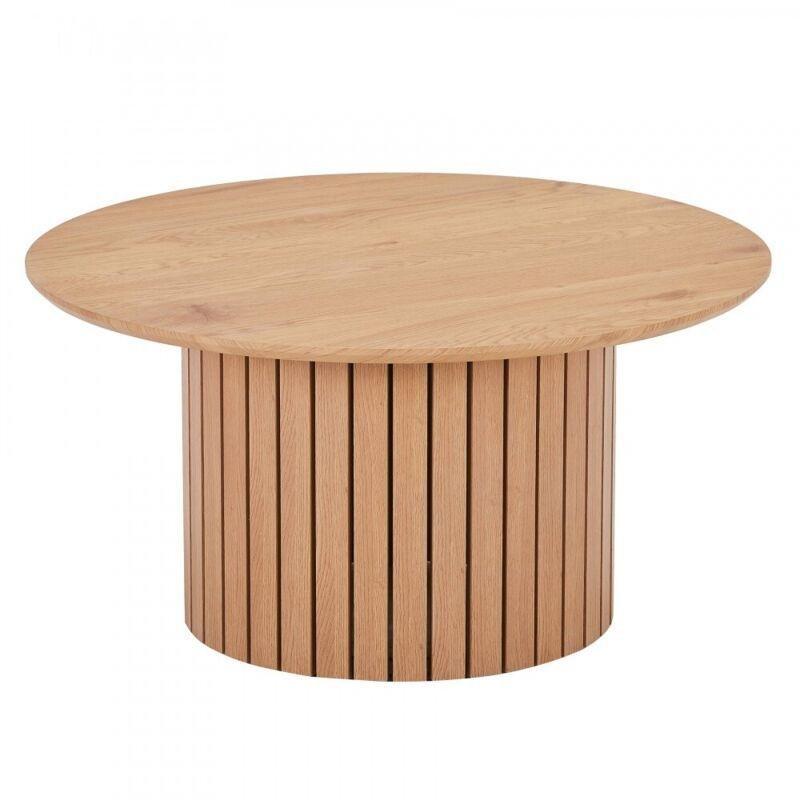 BAHIA Endüstriyel Ahşap Yuvarlak Orta Sehpa 80 cm - 103522