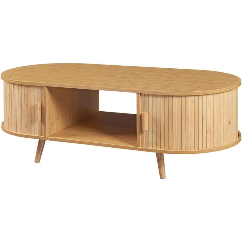 Bamboo Orta Sehpa 120x55x40 cm Doğal Renk - 103546