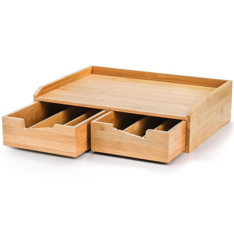 Bambu Kahve Köşesi 41 cm Çekmeceli Organizer - 99931