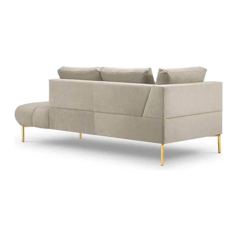 Bej Kadife Dinlenme Koltuğu-216x102x75 cm - 109835