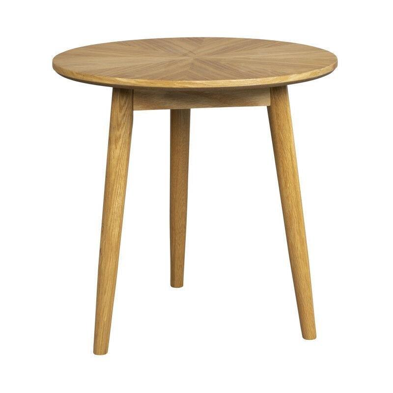 Bej MDF Ahşap İskandinav Yan Sehpa-50x50x50 cm - 112497