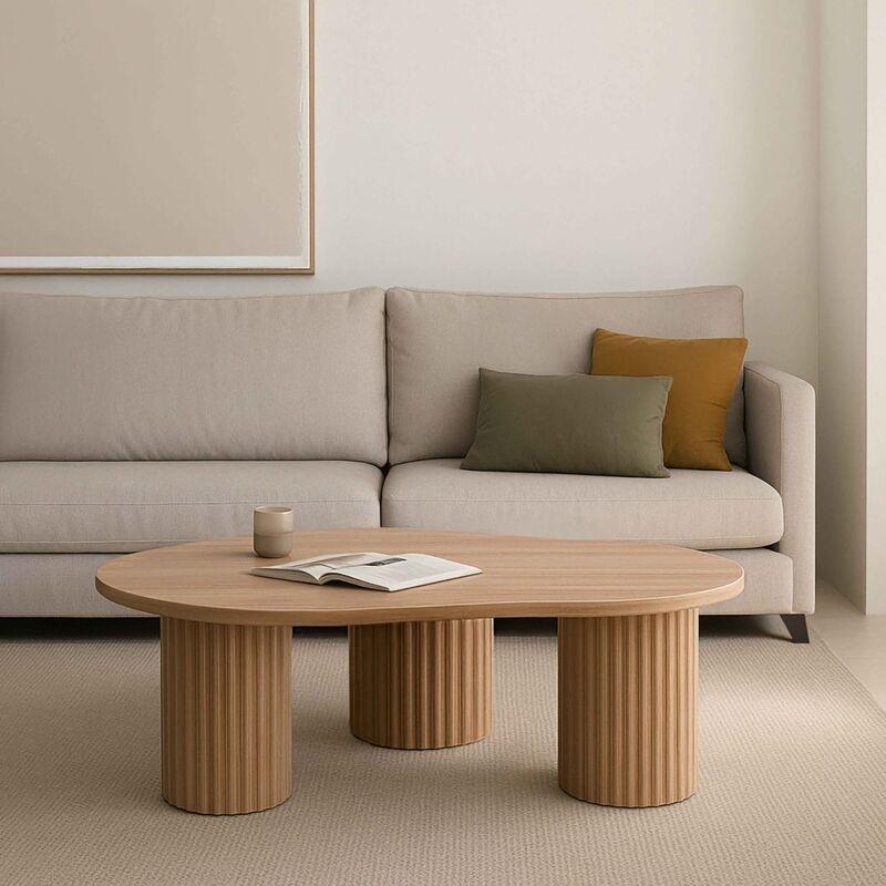 Bej MDF Orta Sehpa 100x60 cm - 102916