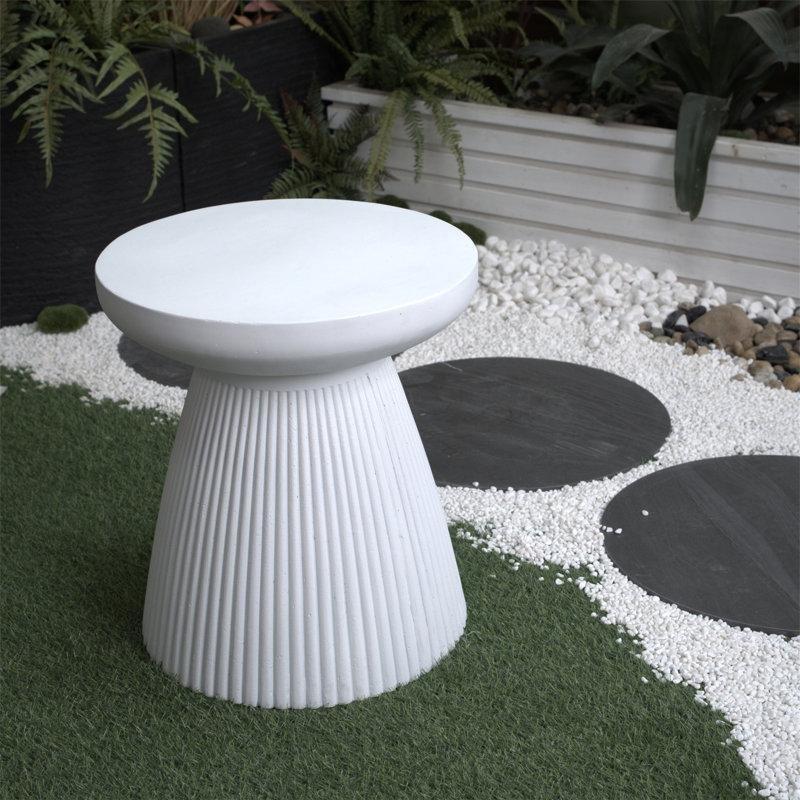 Bej Terrazzo Desenli Orta Sehpa 46 cm - 105667