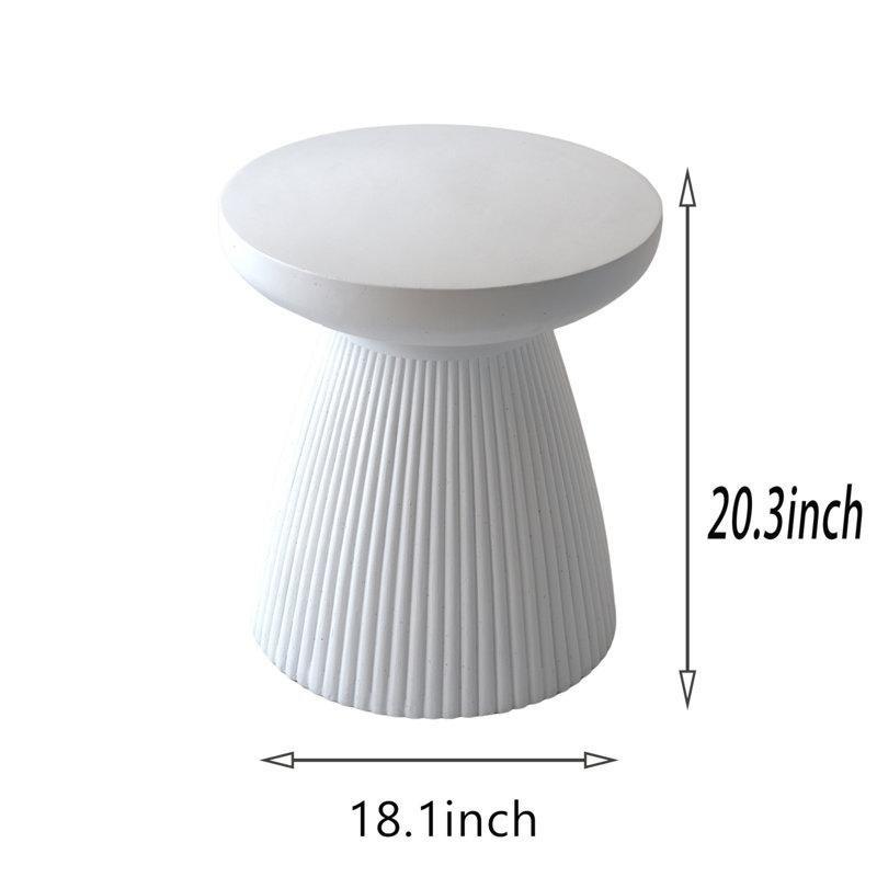 Bej Terrazzo Desenli Orta Sehpa 46 cm - 105667