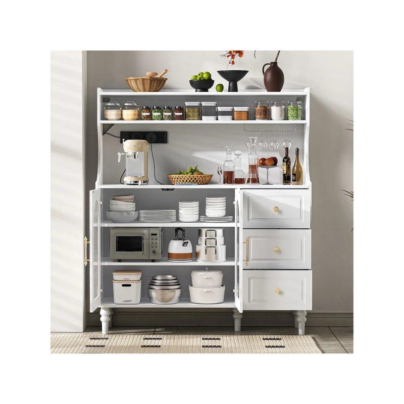 Beyaz 120x40x139 cm Çok Amaçlı Dolap - 92380