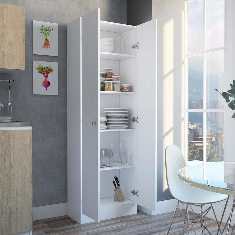Beyaz 180 cm Çok Amaçlı Dolap - 93034
