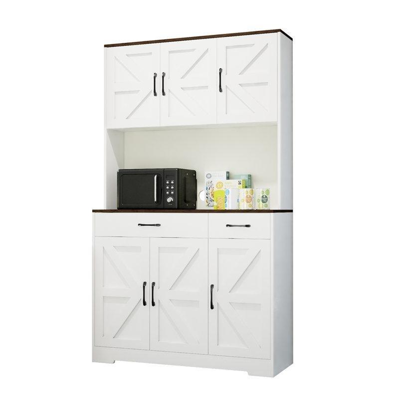 Beyaz 180 cm Şarj İstasyonlu Çok Amaçlı Dolap - 92941