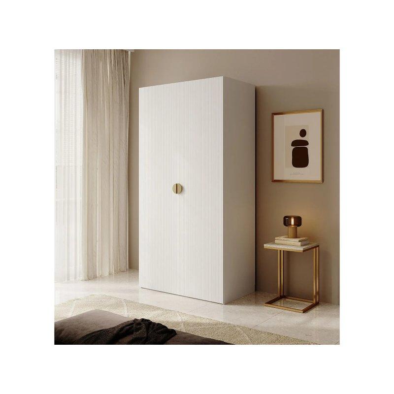 Beyaz 2 Kapılı Gardrop 100x200 cm - 90385