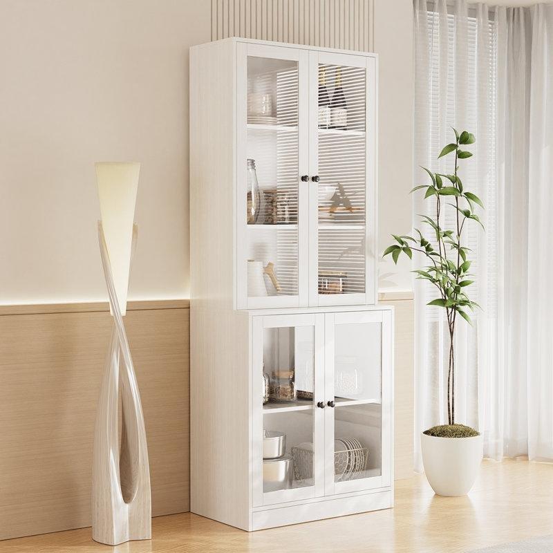 Beyaz 4 Kapılı Çok Amaçlı Dolap 180x60x40 cm - 92809