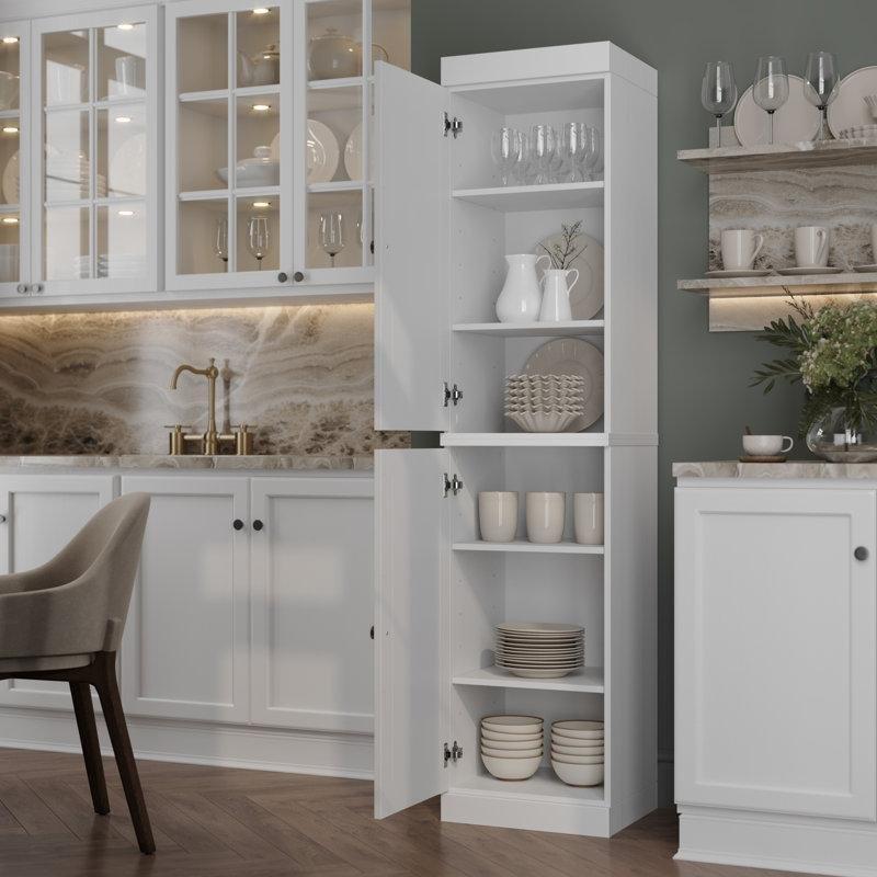 Beyaz 42 cm Masif Çamlı Çok Amaçlı Dolap - 92914
