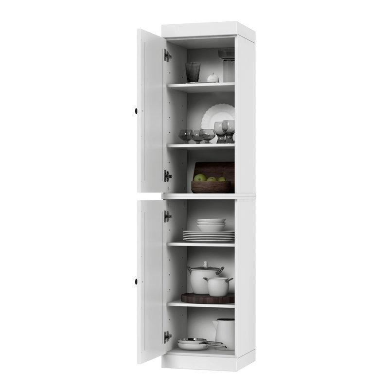 Beyaz 42 cm Masif Çamlı Çok Amaçlı Dolap - 92914
