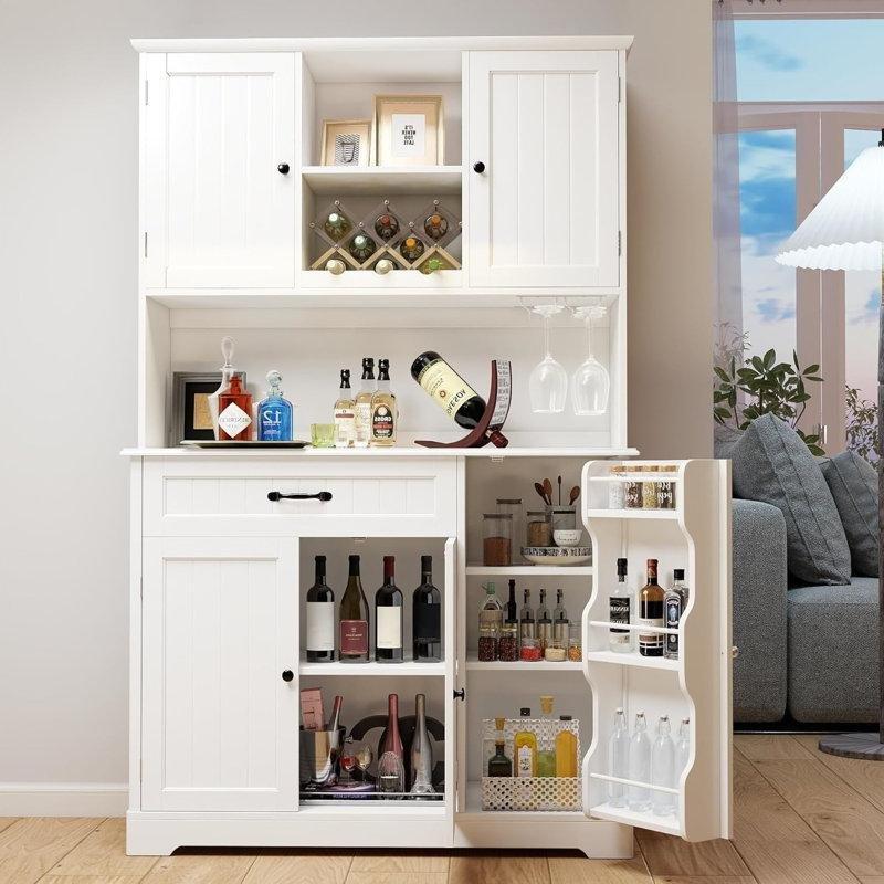 Beyaz 5 Kapılı Çok Amaçlı Dolap 107 x 172 cm - 92899