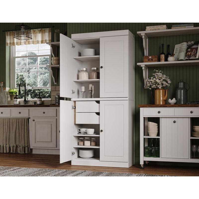 Beyaz 81 cm Çekmeceli Çok Amaçlı Dolap - 92935