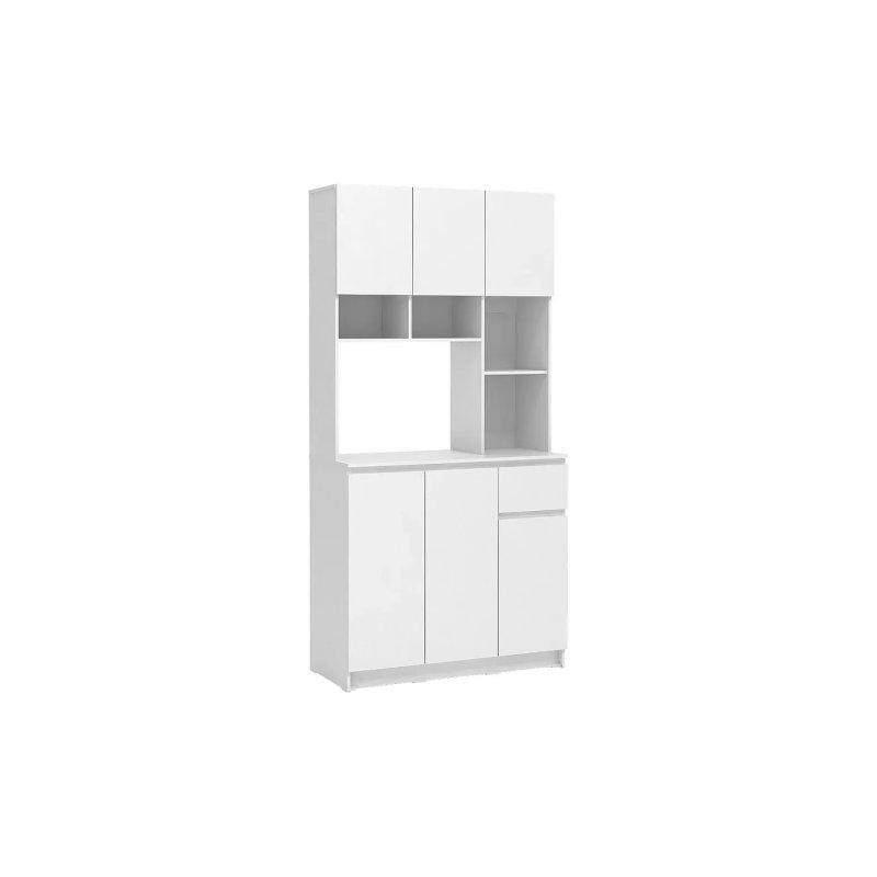 Beyaz 90x182x40 cm Çok Amaçlı Dolap - 92773