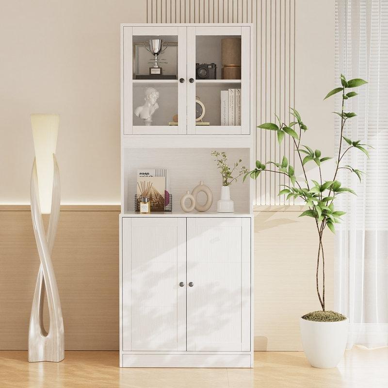 Beyaz Ahşap Çok Amaçlı Dolap 180x60x40 cm - 93076