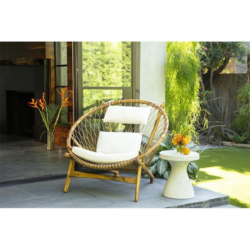 Beyaz Benekli Terrazzo Orta Sehpa 43 cm - 105700
