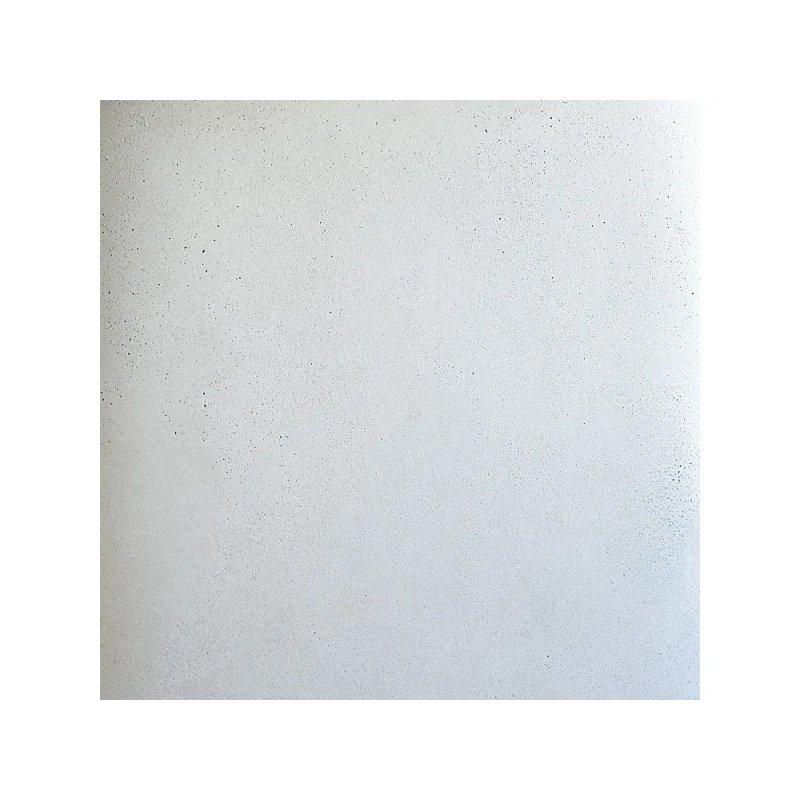 Beyaz Beton El Yapımı Tasarım Yan Sehpa-35x35x50 cm - 110279