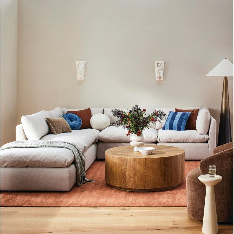 Beyaz Beton Mantar Zigon Sehpa 2'li Set - 108421