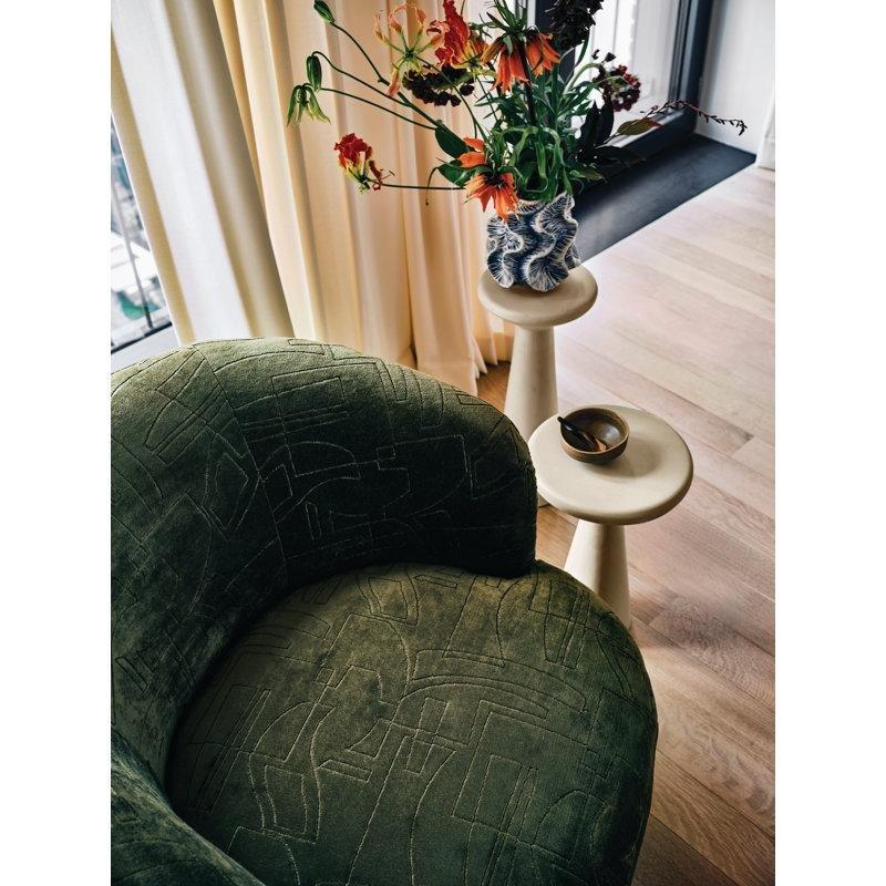 Beyaz Beton Mantar Zigon Sehpa 2'li Set - 108421