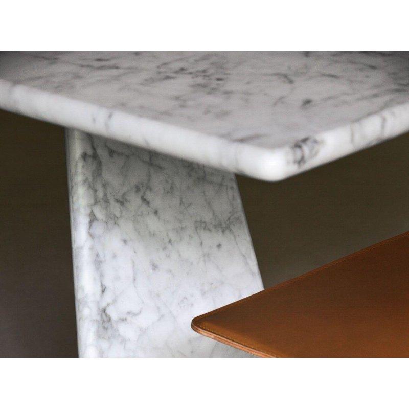 Beyaz Carrara Mermer Masa 240x100 cm Dikdörtgen Tasarım - 91732