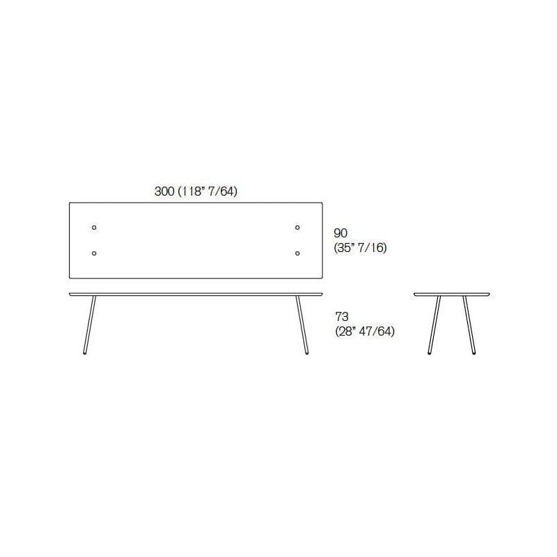 Beyaz Carrara Mermer Masa 240x100 cm Metal Ayaklı - 91777