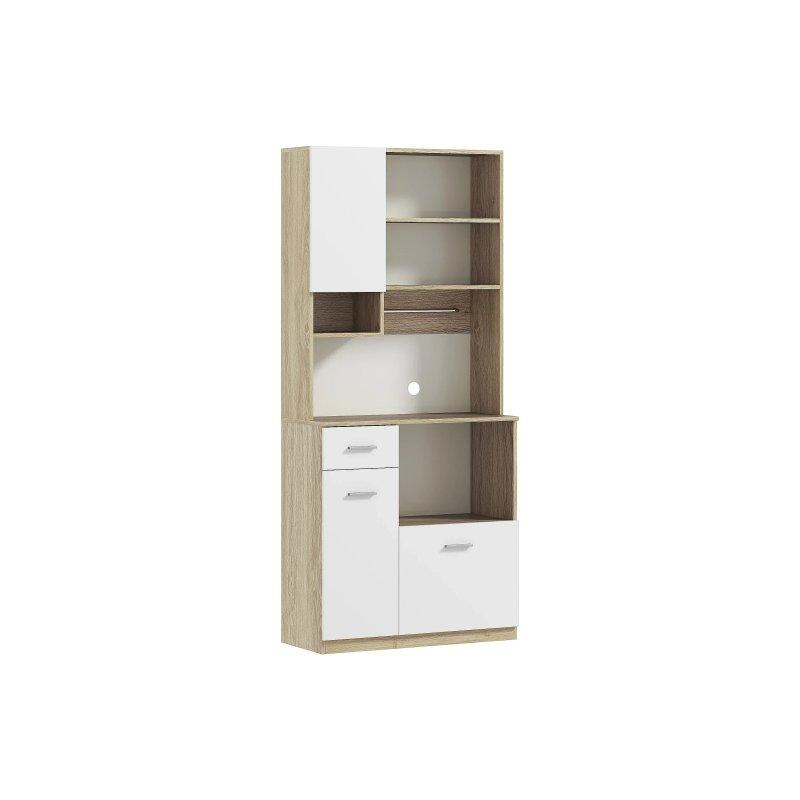 Beyaz Ceviz Çok Amaçlı Dolap 80x35x180 cm - 92251