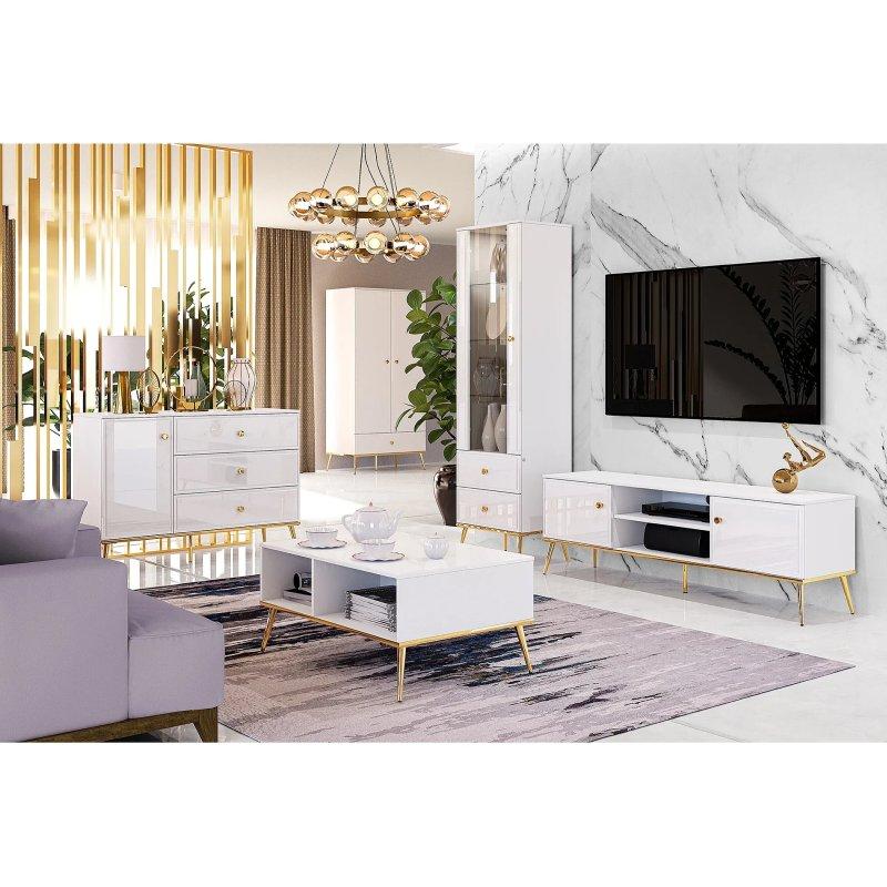 Beyaz Çift Kapılı Gardrop 92x190 cm Endüstriyel Ahşap - 90415