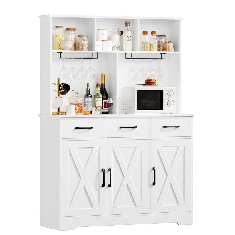 Beyaz Çok Amaçlı Dolap 152 cm 3 Çekmeceli - 93025