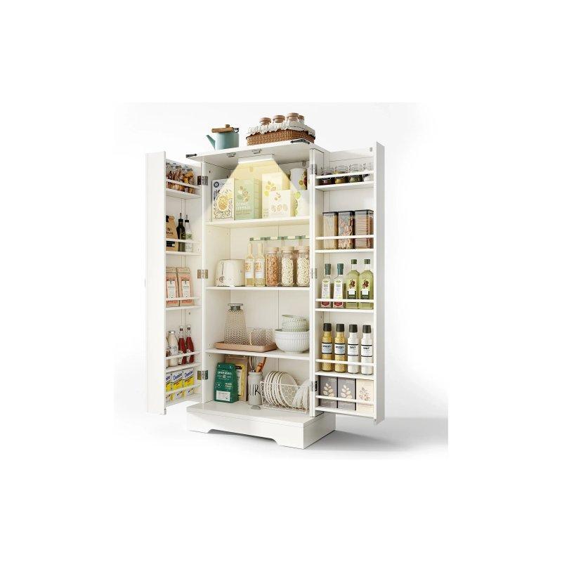 Beyaz Çok Amaçlı Dolap 60x35x128 cm MDF - 92719