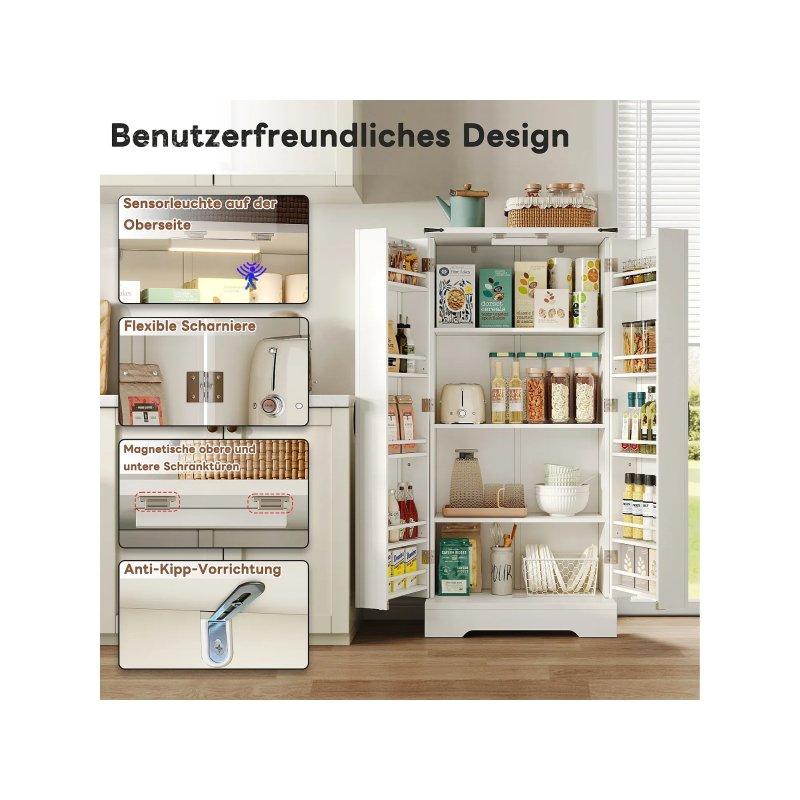 Beyaz Çok Amaçlı Dolap 60x35x128 cm MDF - 92719