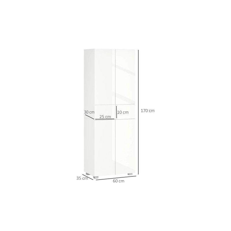 Beyaz Çok Amaçlı Dolap 60x35x170 cm - 92599