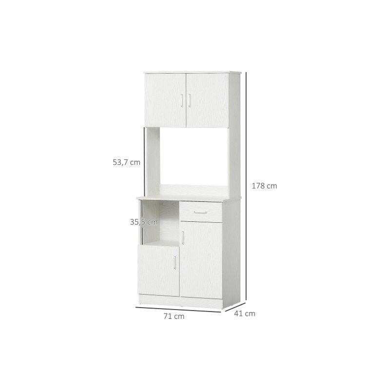 Beyaz Çok Amaçlı Mutfak Dolabı 71x41x178 cm - 92329