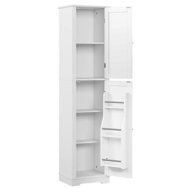 Beyaz Dar Çok Amaçlı Dolap 162 x 40 x 30 cm - 92854