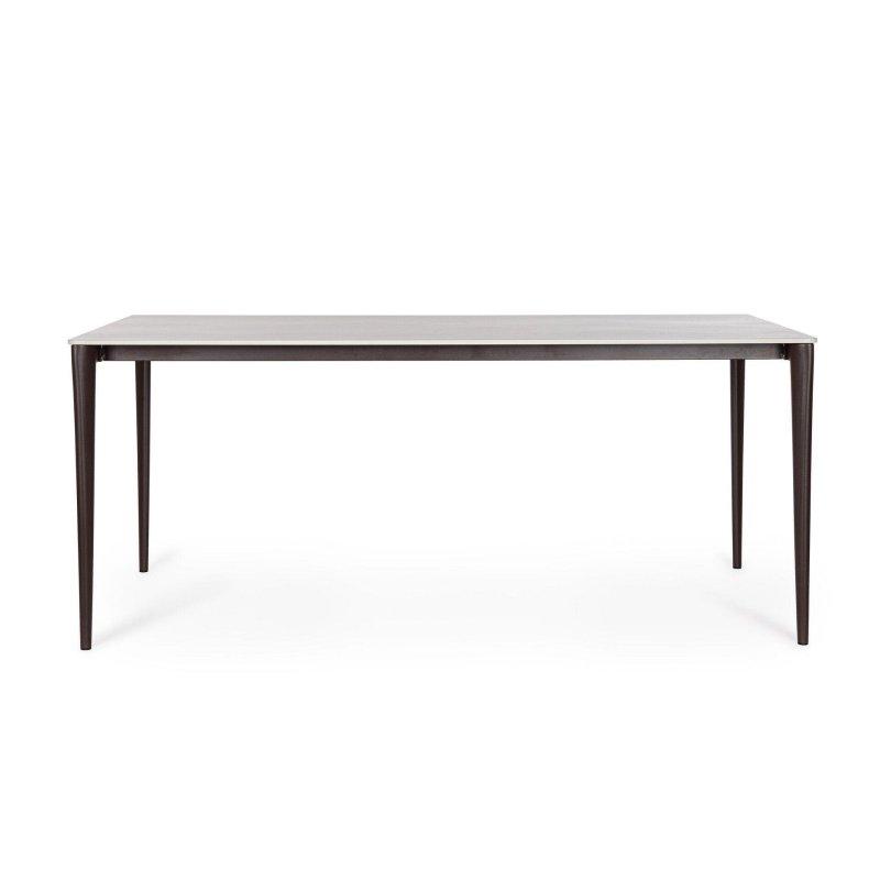 Beyaz Dikdörtgen Porselen Masa Mermer Desenli 180 cm - 90094