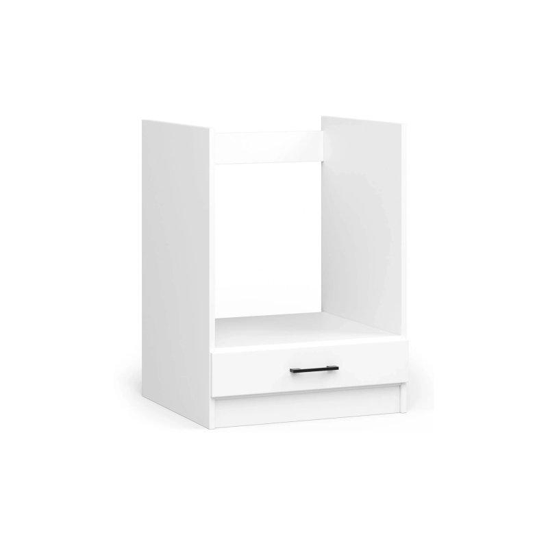 Beyaz Endüstriyel Ahşap Fırın Dolabı 60x55x82 cm - 100656