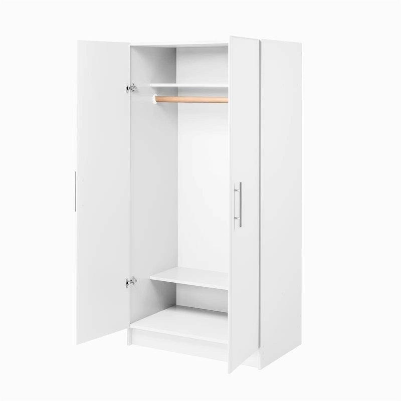 Beyaz Endüstriyel Ahşap Gardrop 82 cm x 65 cm x 32 cm - 91231