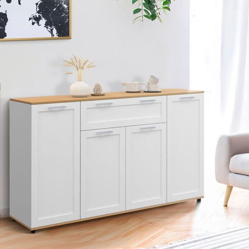 Beyaz Endüstriyel Ahşap Kahve Köşesi 140 cm - 100243
