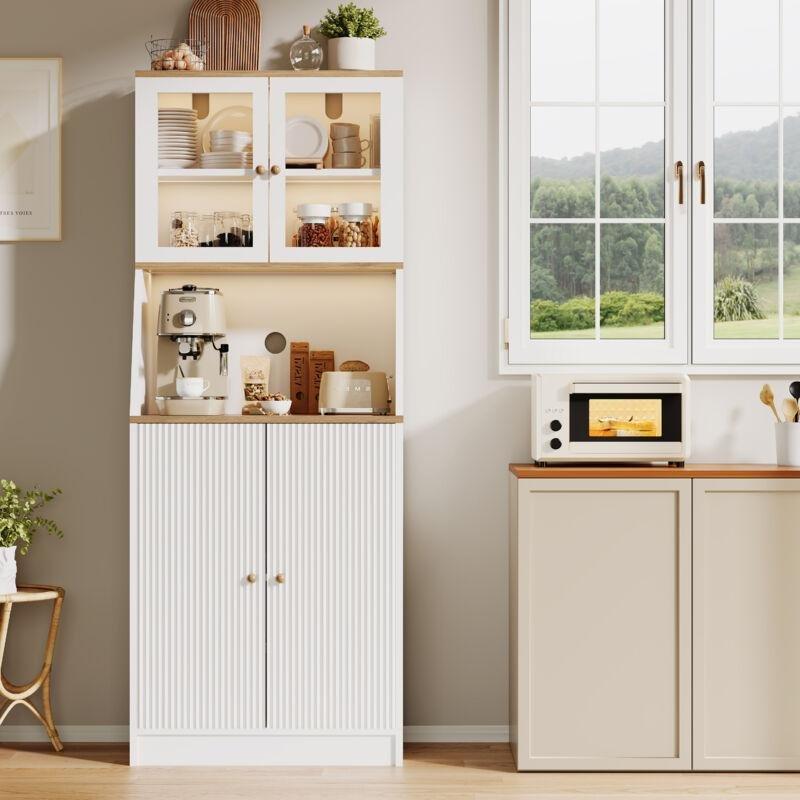 Beyaz Endüstriyel Ahşap Kahve Köşesi 70 x 40 x 180 cm - 100186