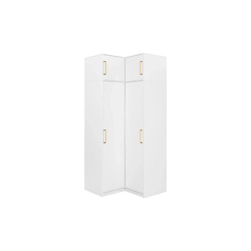 Beyaz Köşe Gardrop 2 Kapılı 115 cm - 90487