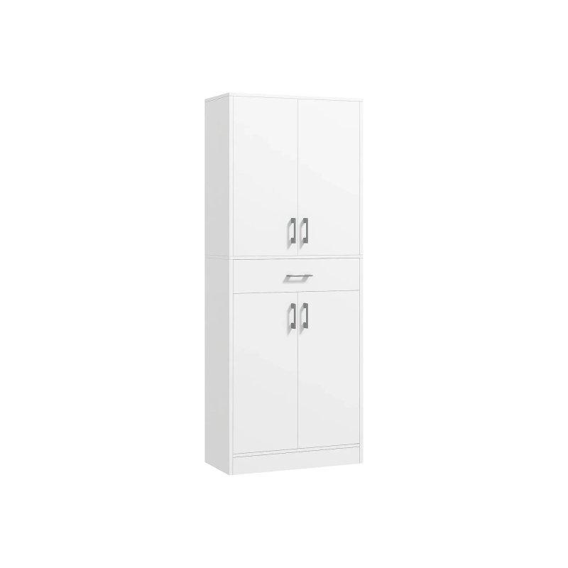 Beyaz Mat Çok Amaçlı Dolap 70 cm x 180 cm x 34 cm - 92410