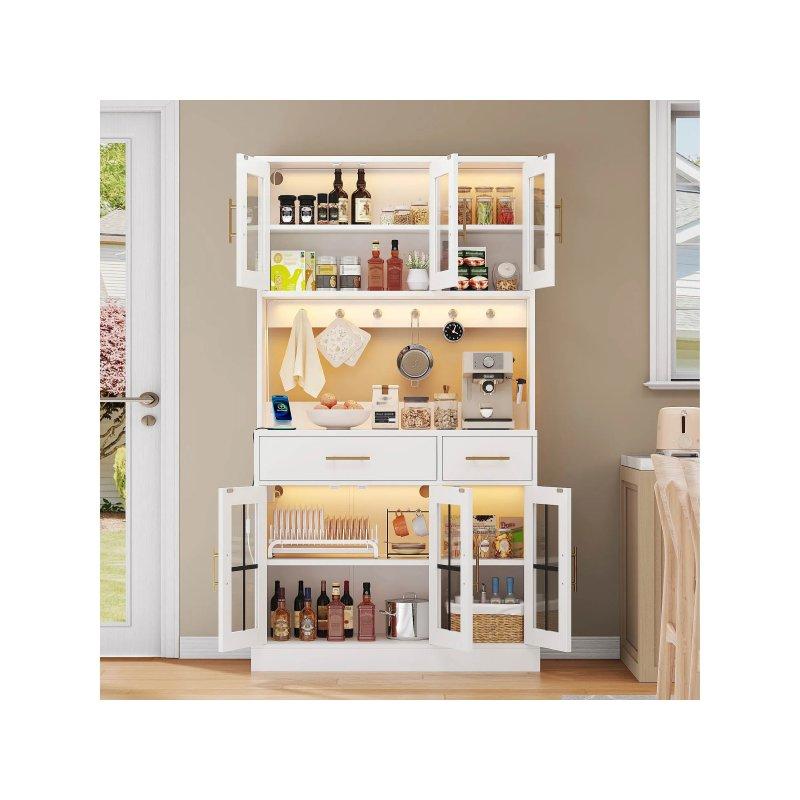 Beyaz MDF Çok Amaçlı Dolap 100x40x180 cm - 92368
