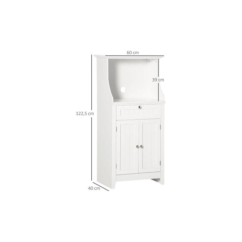 Beyaz MDF Çok Amaçlı Dolap 60x40x122 cm - 92536