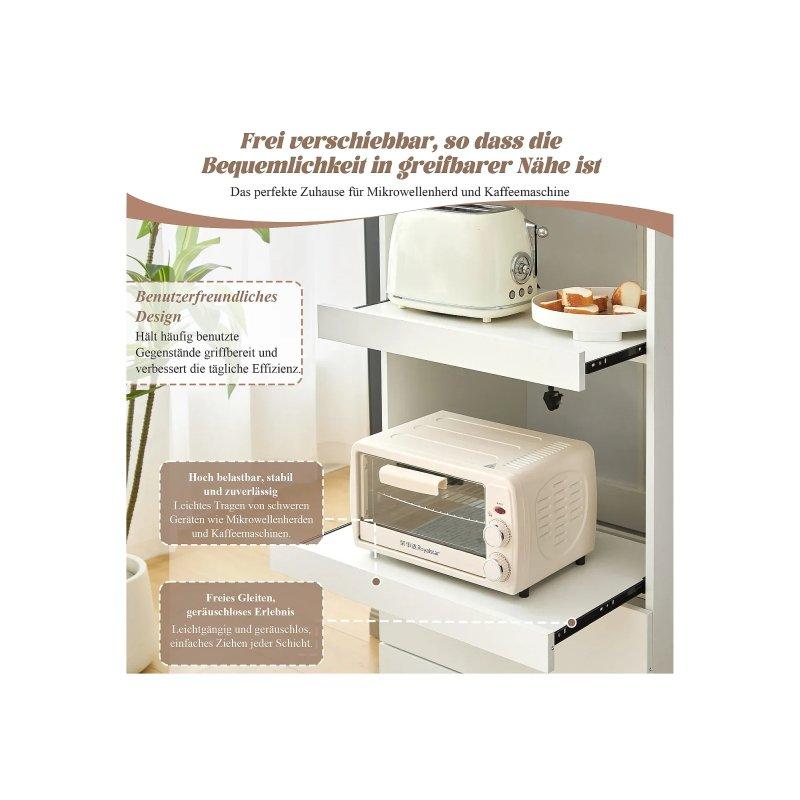 Beyaz MDF Çok Amaçlı Dolap 60x45x200 cm - 92602